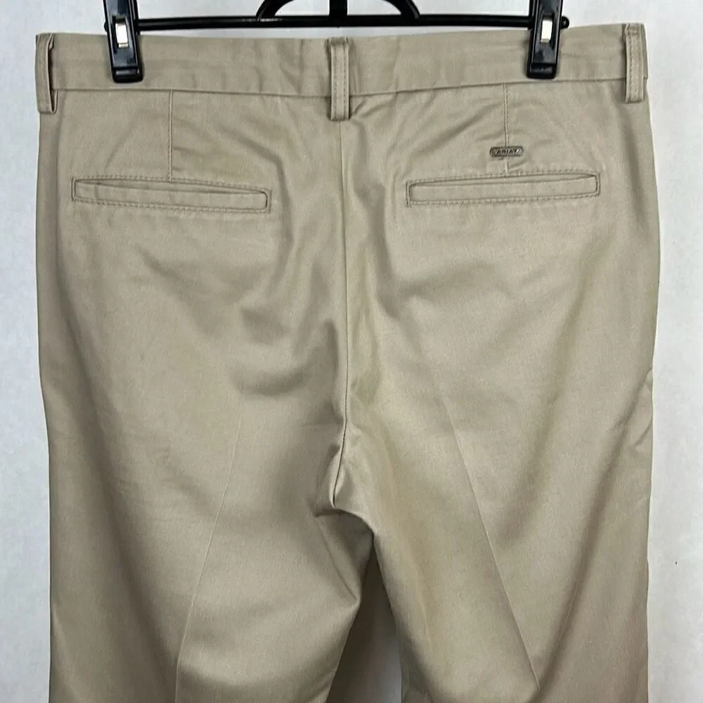 Ariat Mens Performance Khaki Pants Chinos Sz 33x32 (L0547)